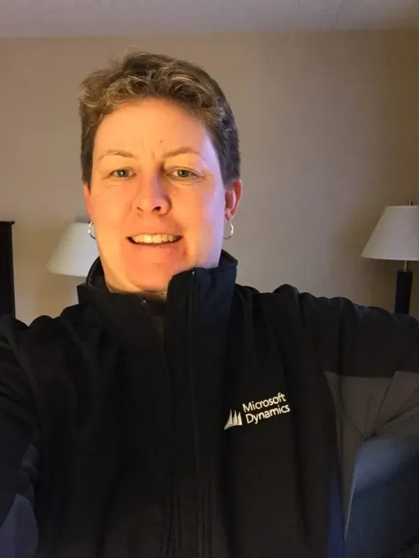  A selfie wearing the new Dynamics GP black jacket.