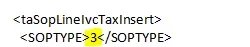 The specific part of the XML that was incorrect. The SOP Type was different in the header and the line item.