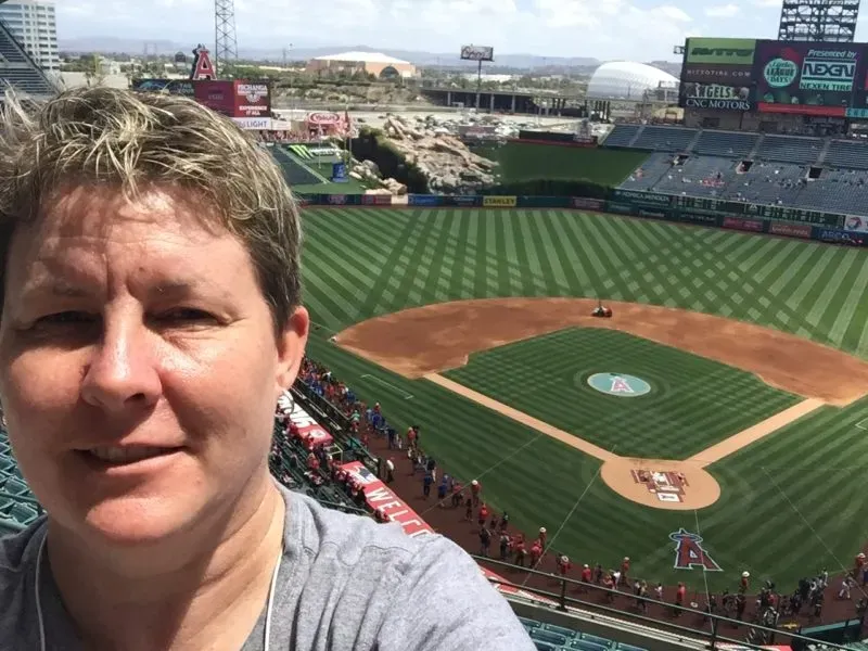 Selfie at Anaheim Angel's stadium