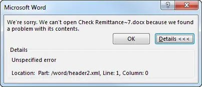 remittance error