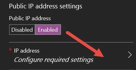 azure 1 public IP