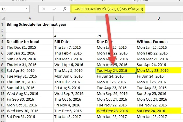 excel 4 - second formula